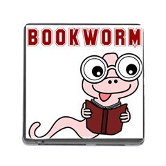 Literal Bookworm Memory Card Reader (square 5 Slot) by emeraldwolfpress