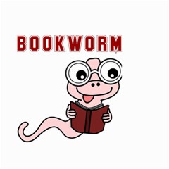 Literal Bookworm Small Garden Flag (two Sides) by emeraldwolfpress