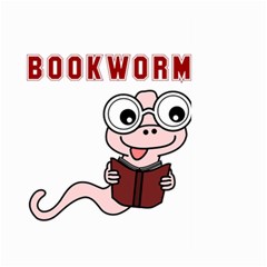 Literal Bookworm Large Garden Flag (two Sides) by emeraldwolfpress