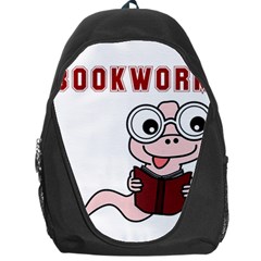 Literal Bookworm Backpack Bag by emeraldwolfpress