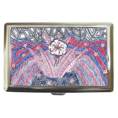 Abstract Flower Field Cigarette Money Case by okhismakingart