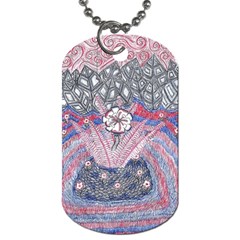 Abstract Flower Field Dog Tag (two Sides) by okhismakingart