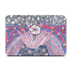 Abstract Flower Field Small Doormat  by okhismakingart