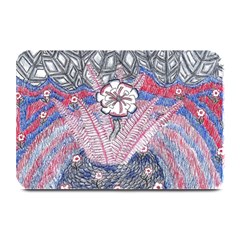 Abstract Flower Field Plate Mats by okhismakingart