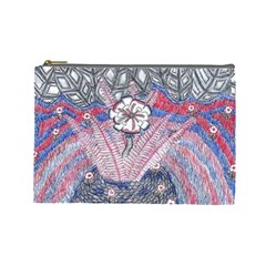 Abstract Flower Field Cosmetic Bag (large) by okhismakingart