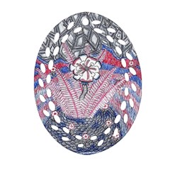 Abstract Flower Field Ornament (oval Filigree) by okhismakingart