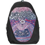 Abstract Flower Field Backpack Bag Front