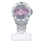 Abstract Flower Field Plastic Nurses Watch Front