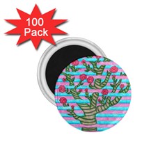 Notebook Flower Tree 1 75  Magnets (100 Pack)  by okhismakingart