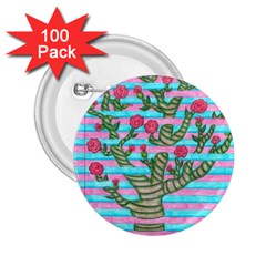 Notebook Flower Tree 2 25  Buttons (100 Pack)  by okhismakingart