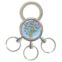 Notebook Flower Tree 3-ring Key Chains by okhismakingart