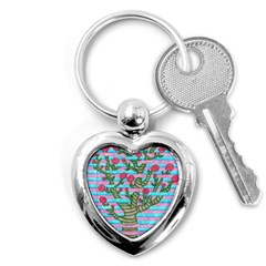 Notebook Flower Tree Key Chains (heart)  by okhismakingart