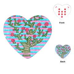 Notebook Flower Tree Playing Cards (heart) by okhismakingart