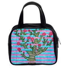 Notebook Flower Tree Classic Handbag (two Sides) by okhismakingart