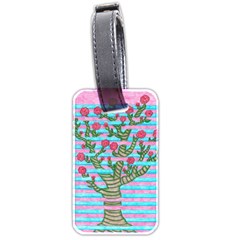 Notebook Flower Tree Luggage Tags (two Sides) by okhismakingart