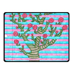 Notebook Flower Tree Double Sided Fleece Blanket (small)  by okhismakingart