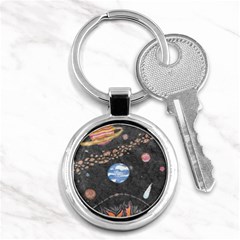 Space Key Chains (round)  by okhismakingart