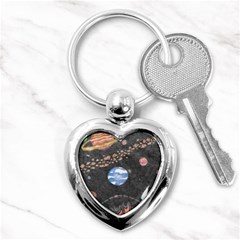 Space Key Chains (heart)  by okhismakingart