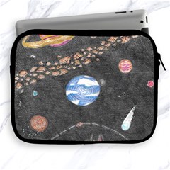 Space Apple Ipad 2/3/4 Zipper Cases by okhismakingart