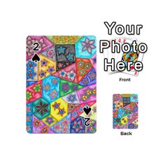 Stained Glass Flowers  Playing Cards 54 (mini)