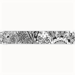 Floral Jungle Black And White Small Bar Mats by okhismakingart