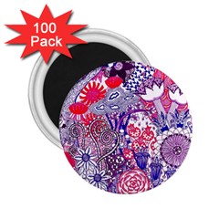 Floral Jungle Purple 2.25  Magnets (100 pack) 