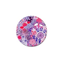 Floral Jungle Purple Golf Ball Marker (4 pack)