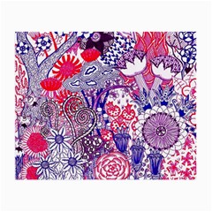 Floral Jungle Purple Small Glasses Cloth