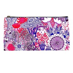 Floral Jungle Purple Pencil Cases