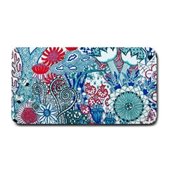 Floral Jungle Blue Medium Bar Mats by okhismakingart