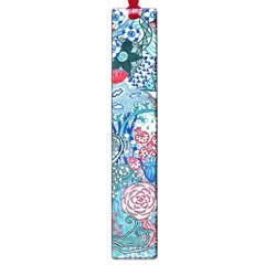 Floral Jungle Blue Large Book Marks by okhismakingart