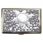 Geometric Flower and Vines 01 Cigarette Money Case Front