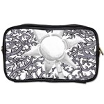 Geometric Flower and Vines 01 Toiletries Bag (Two Sides) Front