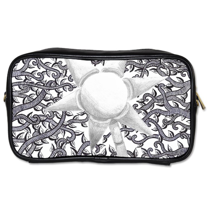 Geometric Flower and Vines 01 Toiletries Bag (Two Sides)