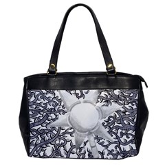 Geometric Flower And Vines 01 Oversize Office Handbag by okhismakingart