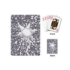 Geometric Flower And Vines 01 Playing Cards (mini) by okhismakingart