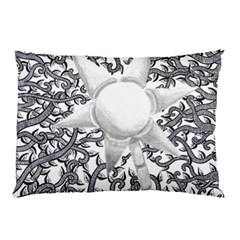 Geometric Flower And Vines 01 Pillow Case (two Sides) by okhismakingart