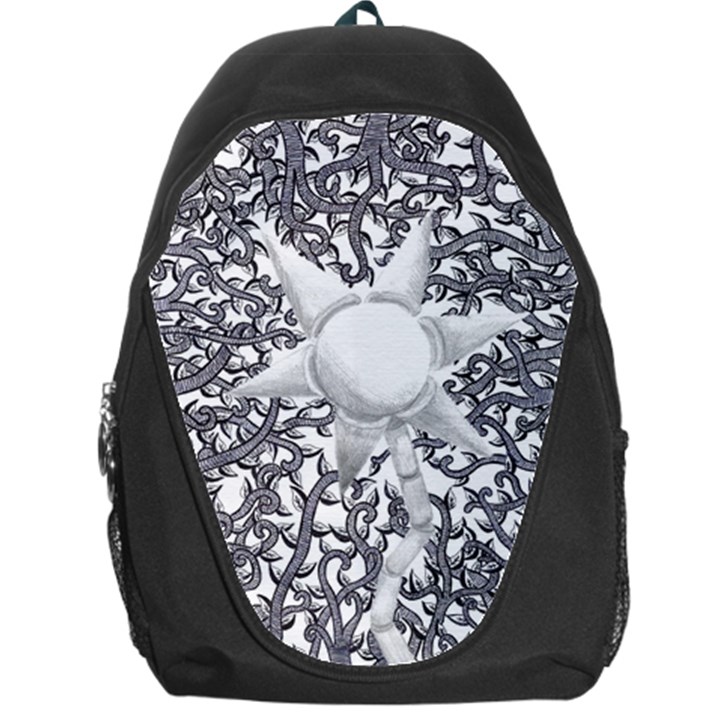 Geometric Flower and Vines 01 Backpack Bag