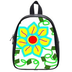 Digital Flower School Bag (small) by okhismakingart