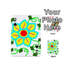 Digital Flower Playing Cards 54 (mini) by okhismakingart