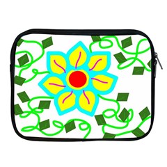 Digital Flower Apple Ipad 2/3/4 Zipper Cases