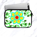 Digital Flower Apple iPad Mini Zipper Cases Front