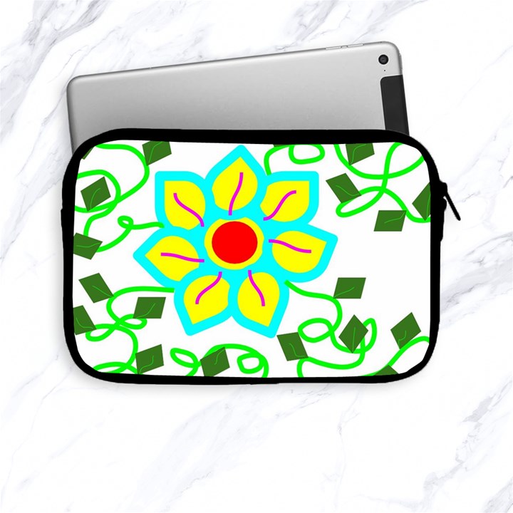 Digital Flower Apple iPad Mini Zipper Cases