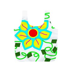 Digital Flower Full Print Recycle Bag (s) by okhismakingart