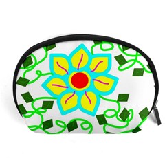 Digital Flower Accessory Pouch (large) by okhismakingart