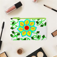 Digital Flower Cosmetic Bag (xs) by okhismakingart