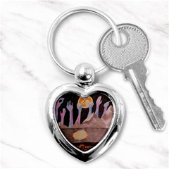 Angel s City Key Chains (heart)  by okhismakingart