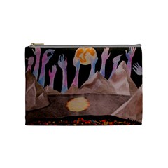 Angel s City Cosmetic Bag (medium) by okhismakingart