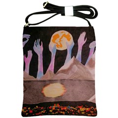 Angel s City Shoulder Sling Bag by okhismakingart