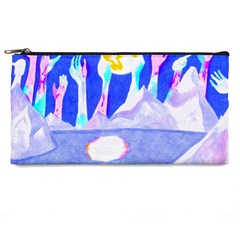 Angel s City In Blue Pencil Cases by okhismakingart